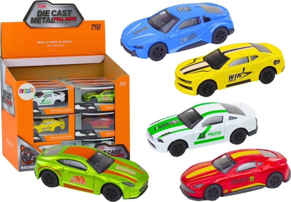 Toy car with spring suspension 1:43