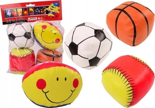Soft sports balls 4 pieces 19071