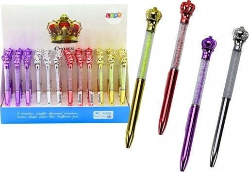 LeanToys Ballpoint Pen With Crown Diamonds