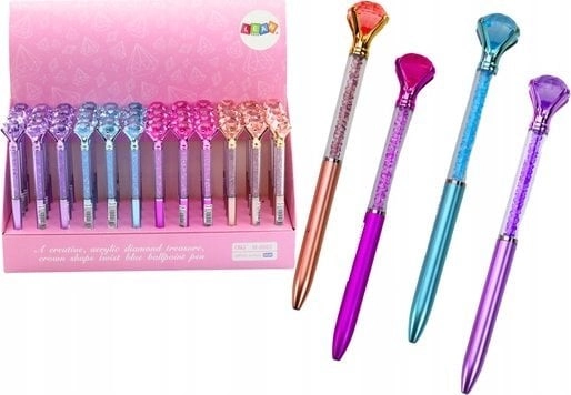 LeanToys Pen With Diamond Diamonds Blue