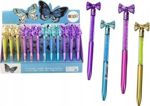 LeanToys Ballpoint Pen With Bow Diamonds
