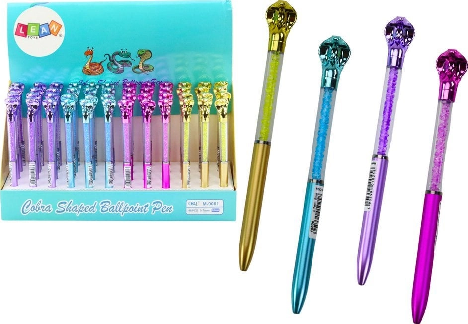 LeanToys Pen With Cobra Diamonds Blue
