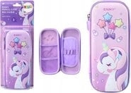 Folding pencil case with a unicorn