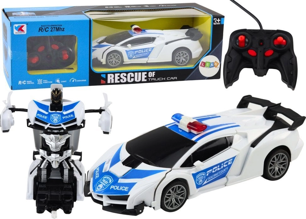 R/C Police Car 2in1 Auto Robot