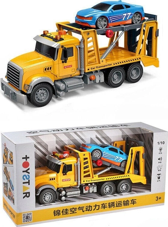 LeanToys Tow Truck Roadside Assistance Car