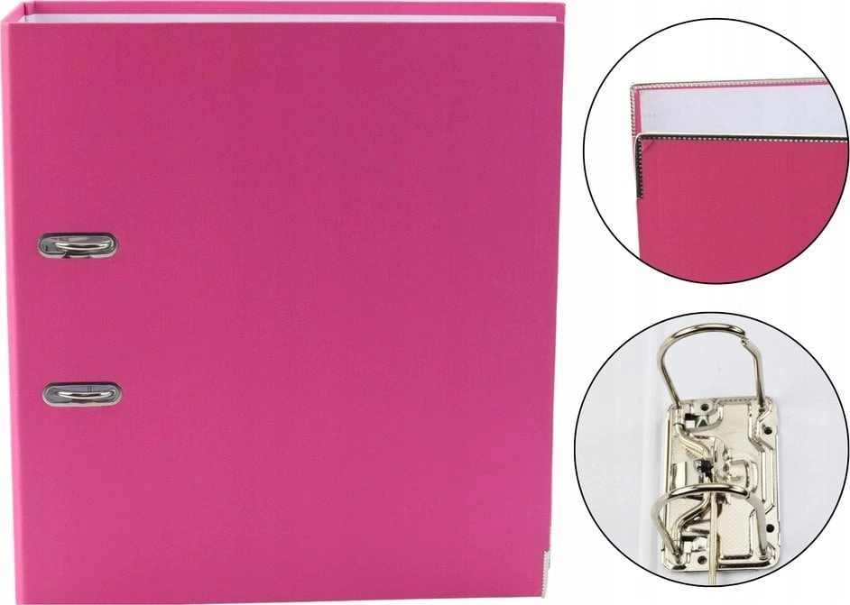 LeanToys Binder File Binder A4/75mm Pink