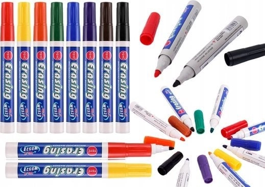 LeanToys Set of Colorful Whiteboard Markers