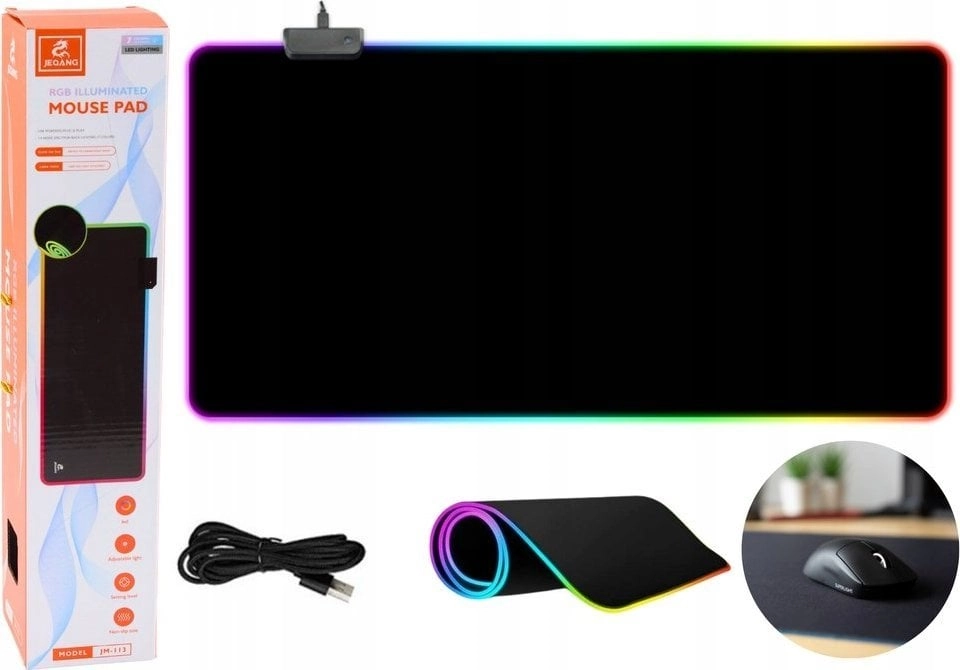LeanToys Mouse Pad Keyboard With LED