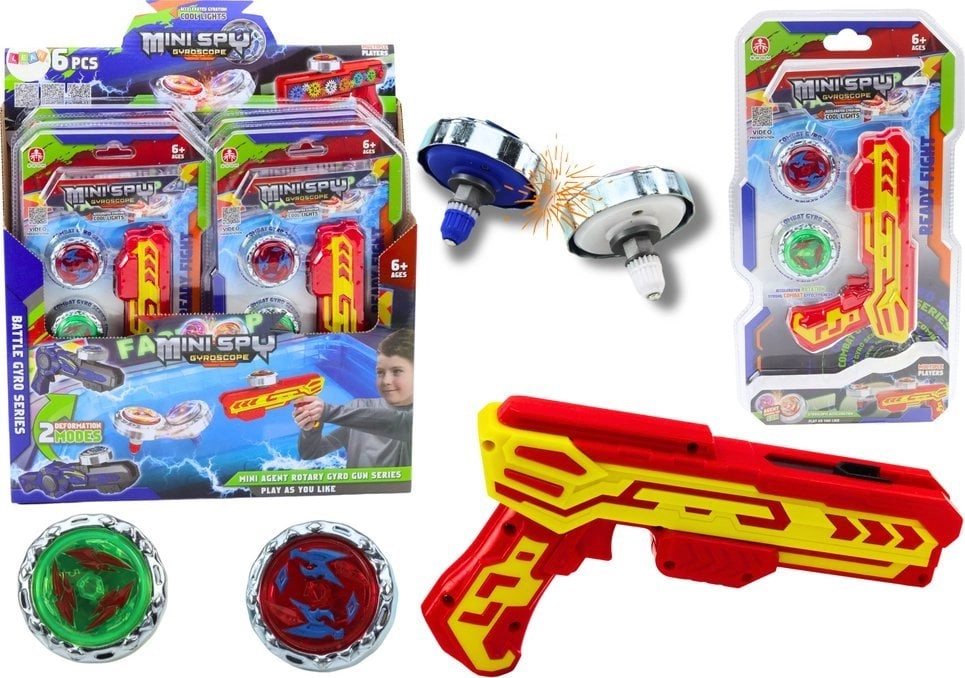 LeanToys Pistol Launcher Set 2 Metal