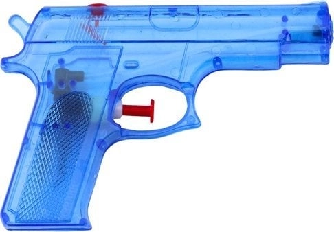 LeanToys Water Gun Small Plastic Blue