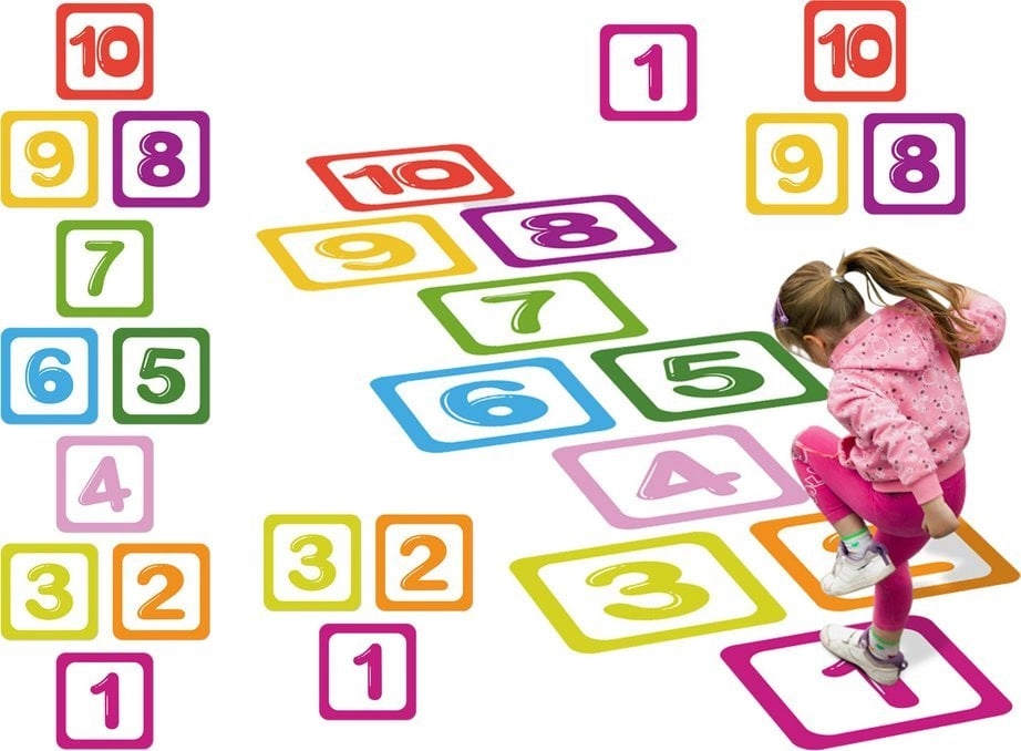 Floor Stickers Educational Numbers For Hopscotch