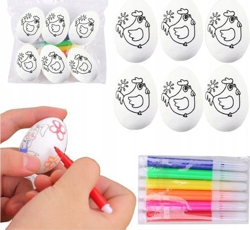 Styrofoam Easter Eggs For Painting Markers