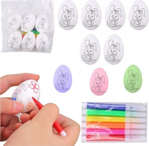 Styrofoam Easter Eggs For Painting Markers