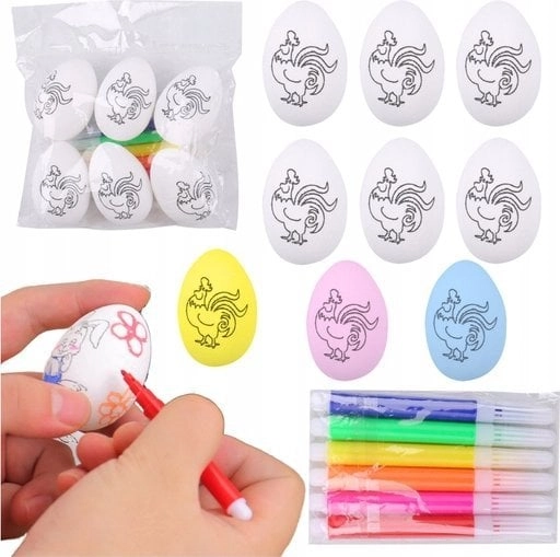 Styrofoam Easter Eggs For Painting Markers