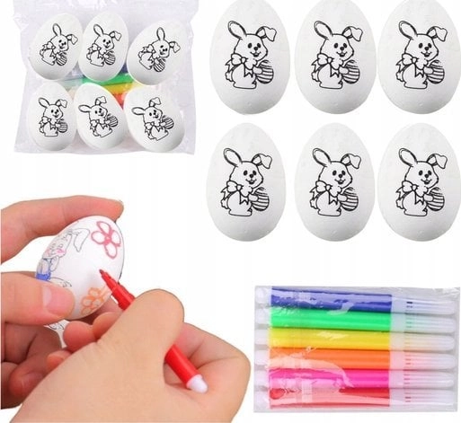 Styrofoam Easter Eggs For Painting Markers