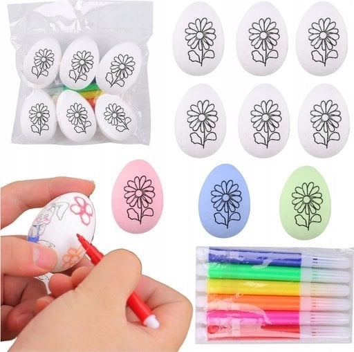 Styrofoam Easter Eggs For Painting Markers