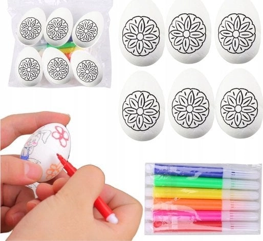 Styrofoam Easter Eggs For Painting Markers