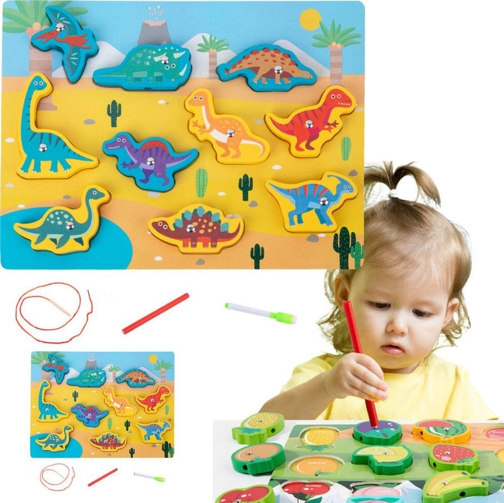 Wooden Puzzle Magnets String For Interlacing