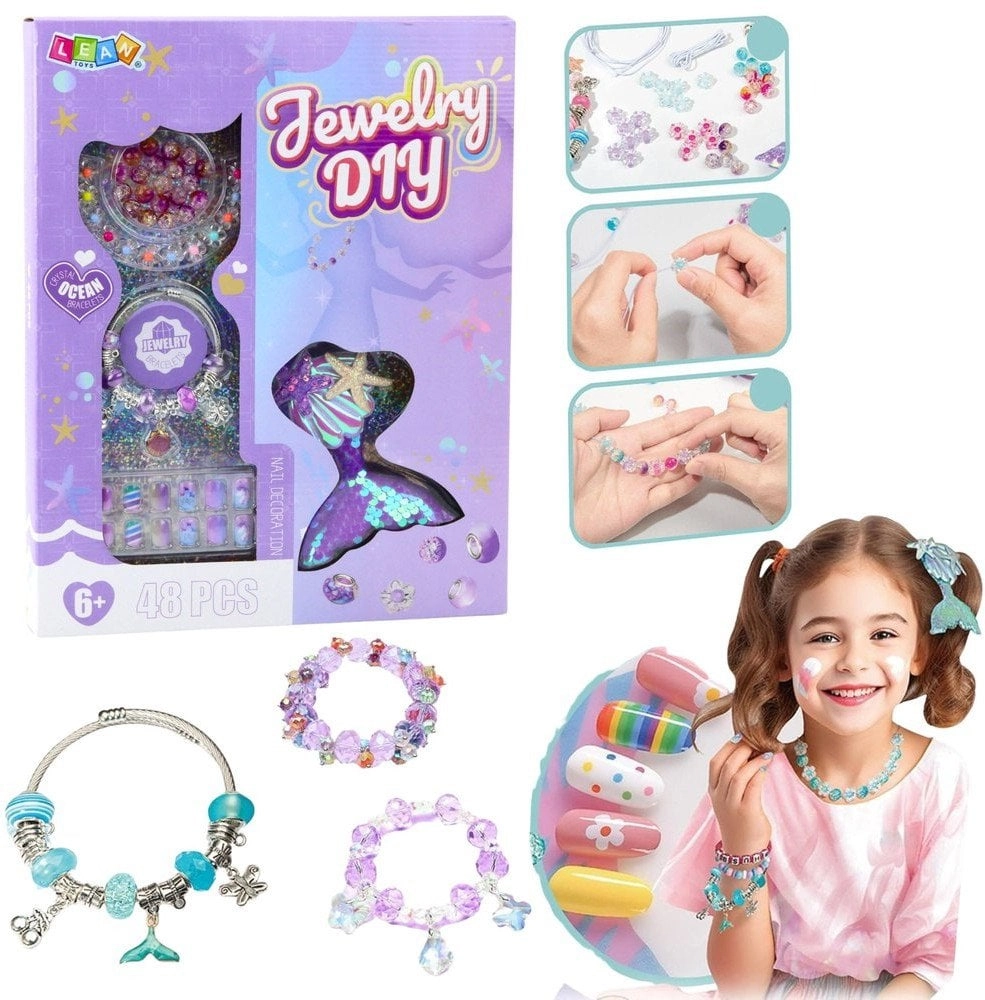 Beauty Set Jewelry Bracelet Beads Mermaid