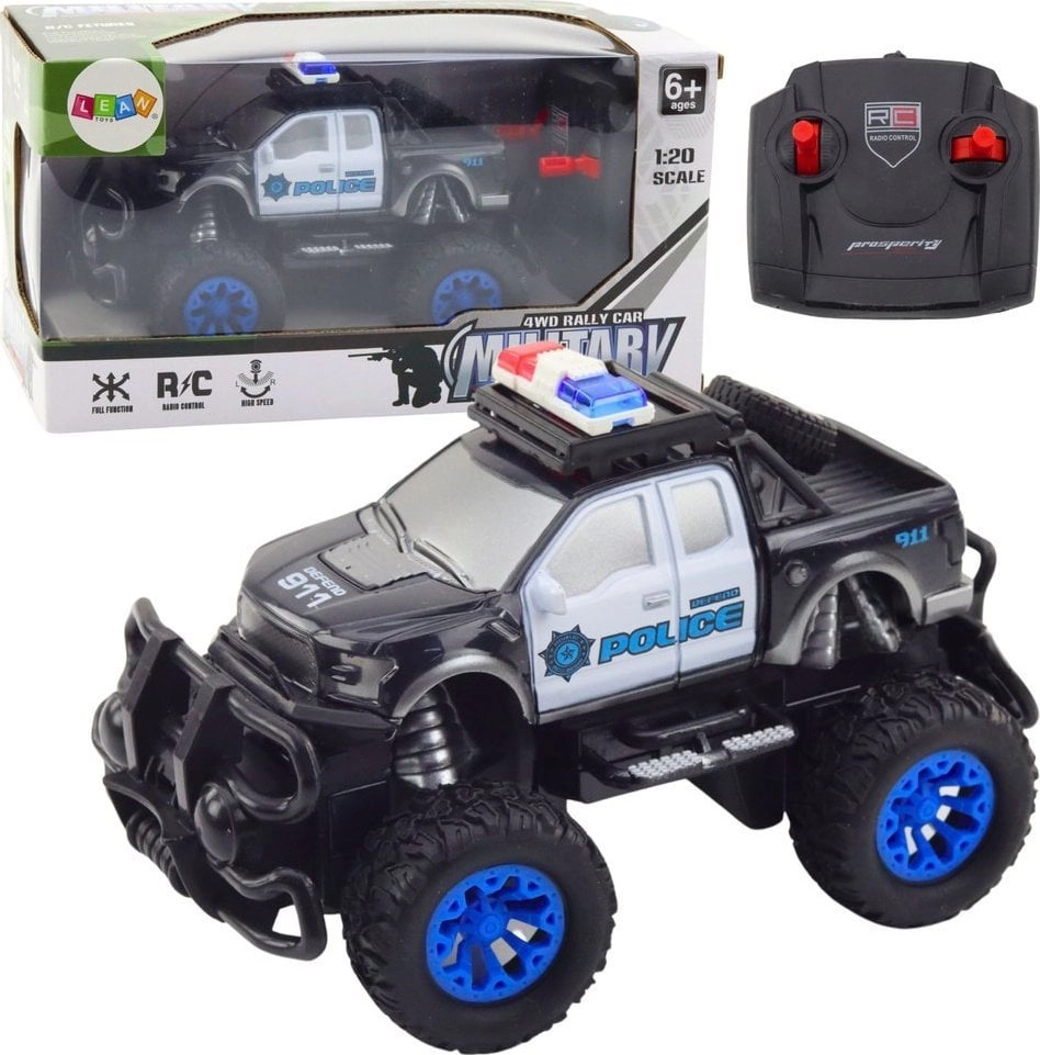 LeanToys Remote Controlled Off-Road Police Car