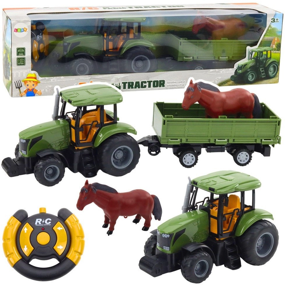 Remote Controlled Tractor Set with Trailer
