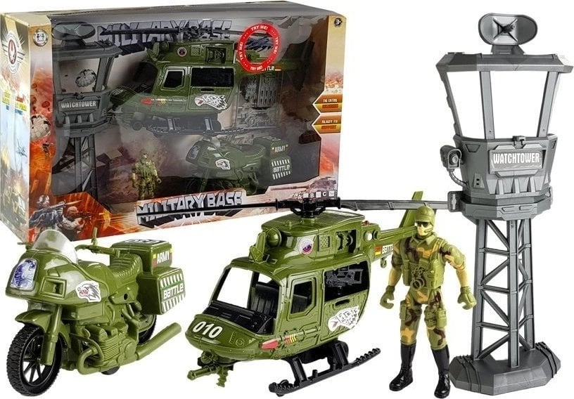 LeanToys Military Set Military Helicopter Combat
