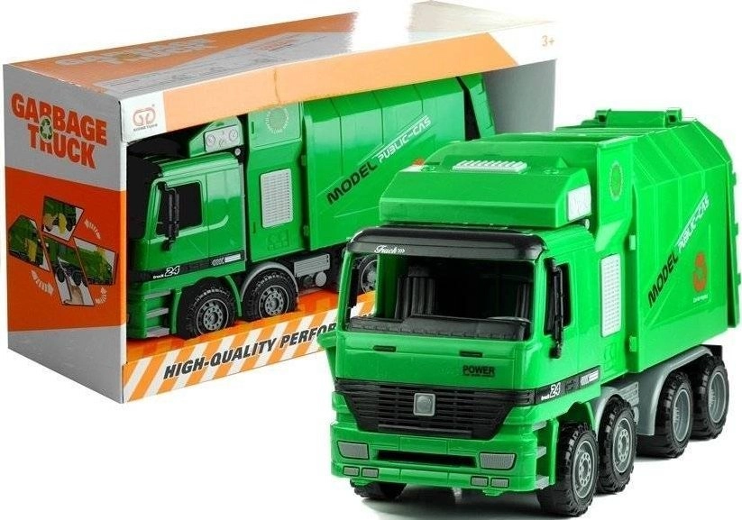 LeanToys green garbage truck 554276 5905323219106
