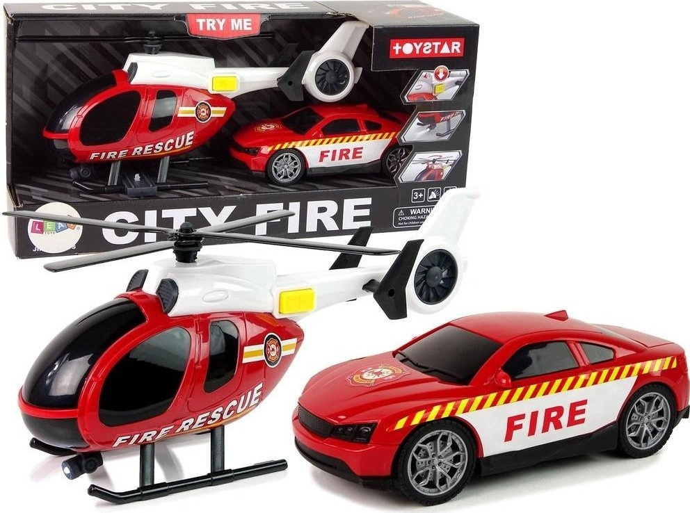 LeanToys A set of police vehicles