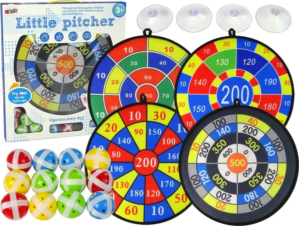 LeanToys Dart Game Set Shield 36