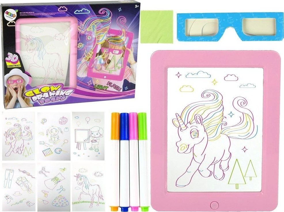 LeanToys Magical Illuminated Board 3D Glasses
