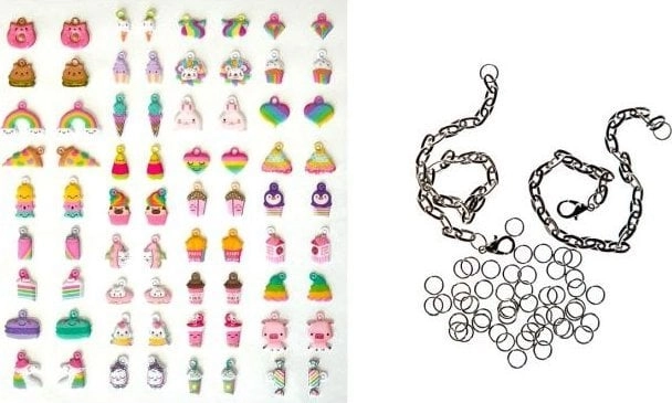 CREATIVE SET OF BRACELETS PENDANT PUFFY