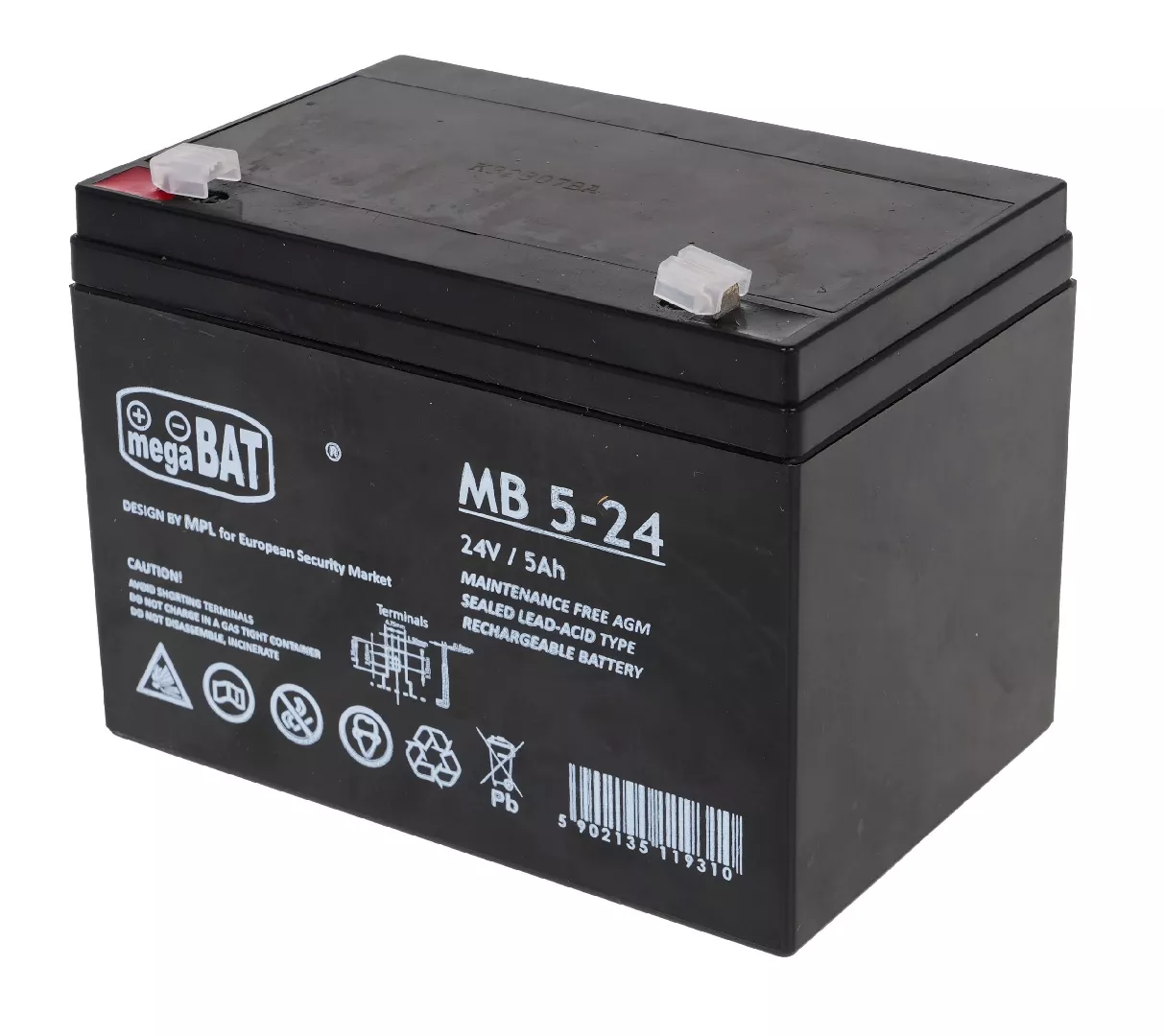 Car parts battery 24V 5AH 312