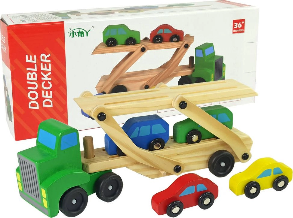 Lean Sport Wooden Green Tow Truck
