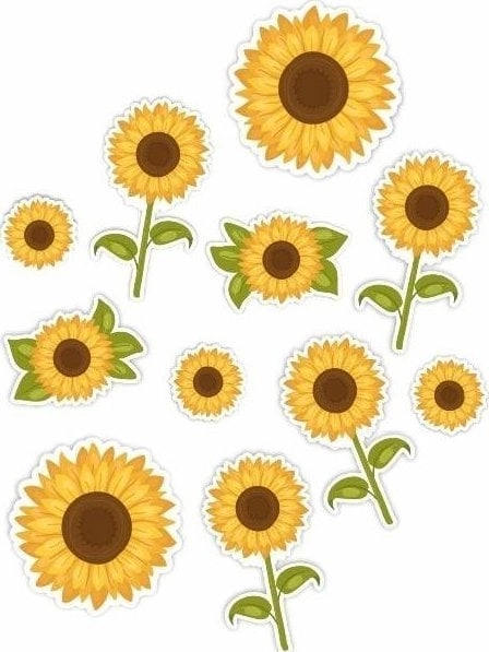 Double-sided window decorations - Sunflowers 01