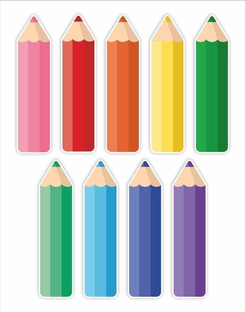 Decorations - colored pencils 9 pcs