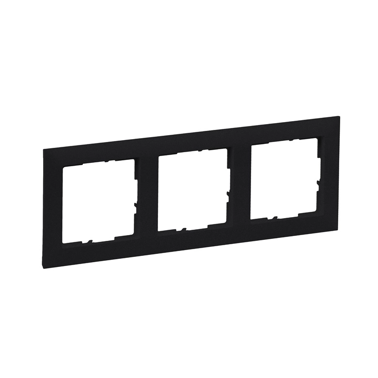 Legrand SUNO Three-fold black frame 721523