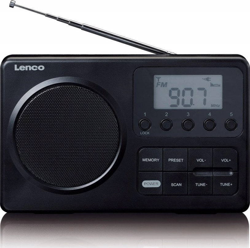 Lenco  MPR-035 kannettava FM-radio MCR-035BK