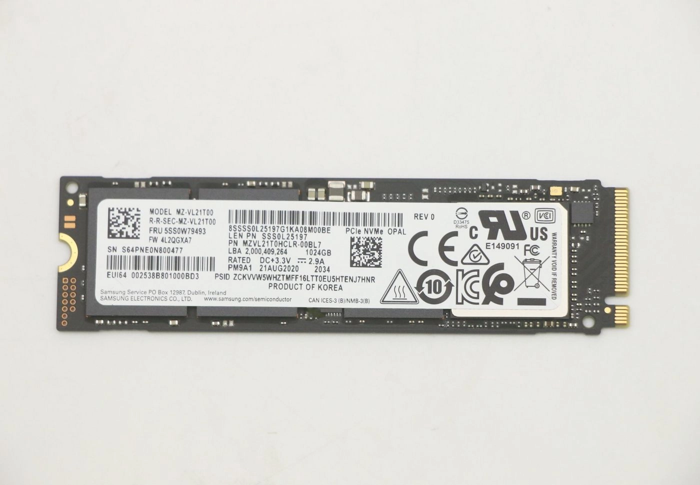 SSD disk Lenovo 1TB M.2