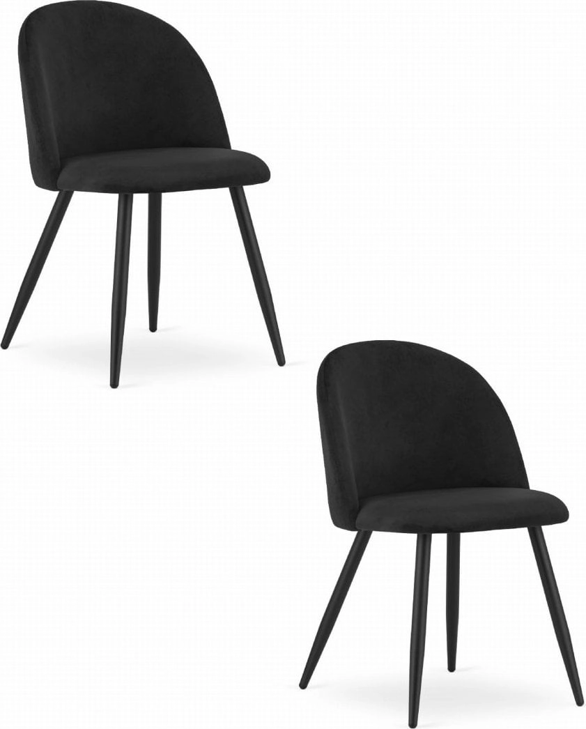 BELLO chair - black velvet /