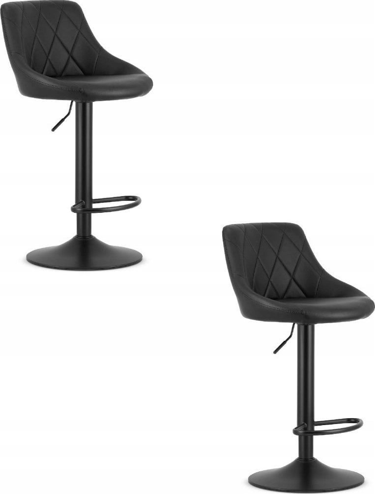 Leobert KAST stool - black eco-leather