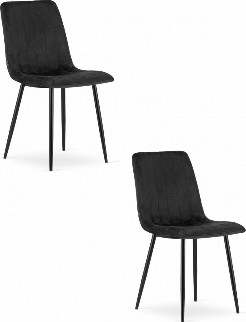 Leobert LAVA chair - black velvet