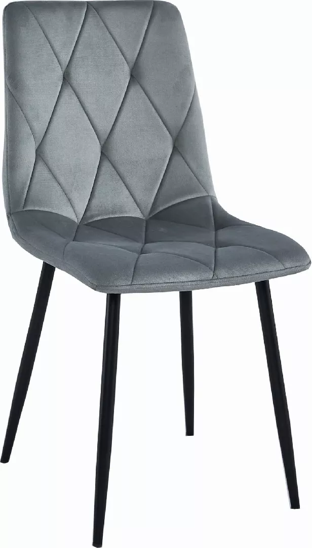 Leobert LIBRA chair - silver-gray velvet