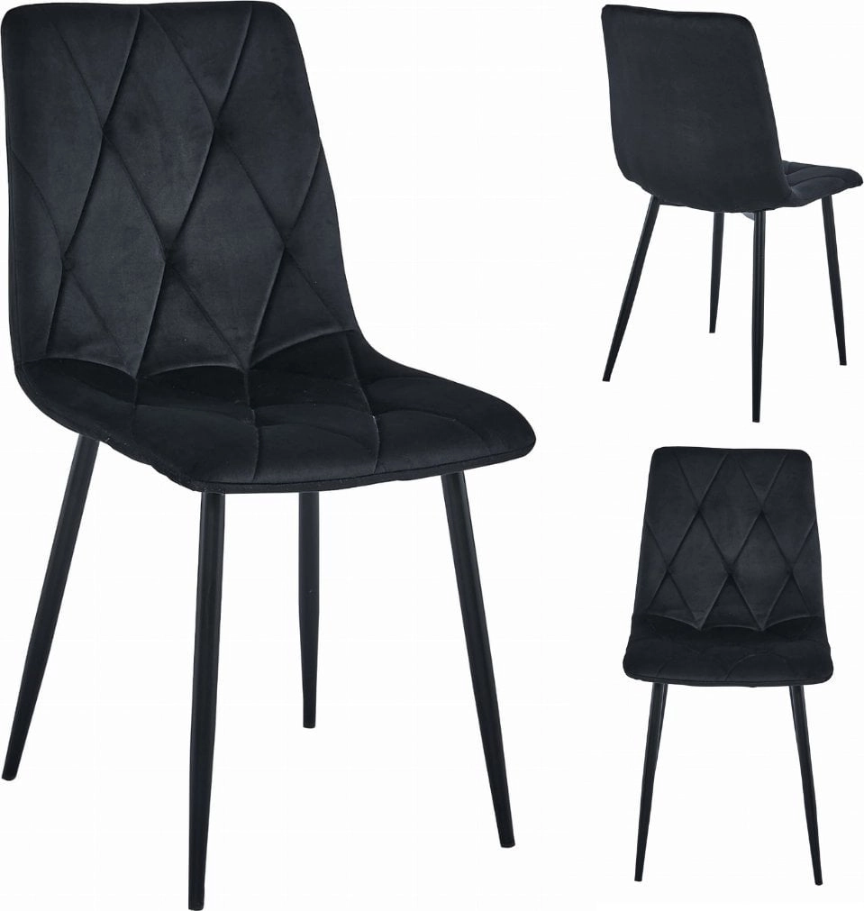 Leobert LIBRA chair - black velvet