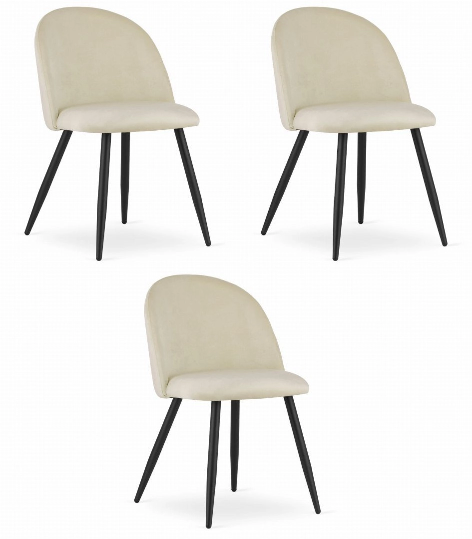 BELLO chair - beige velvet /