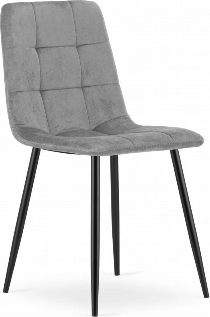 KARA chair - light gray velvet