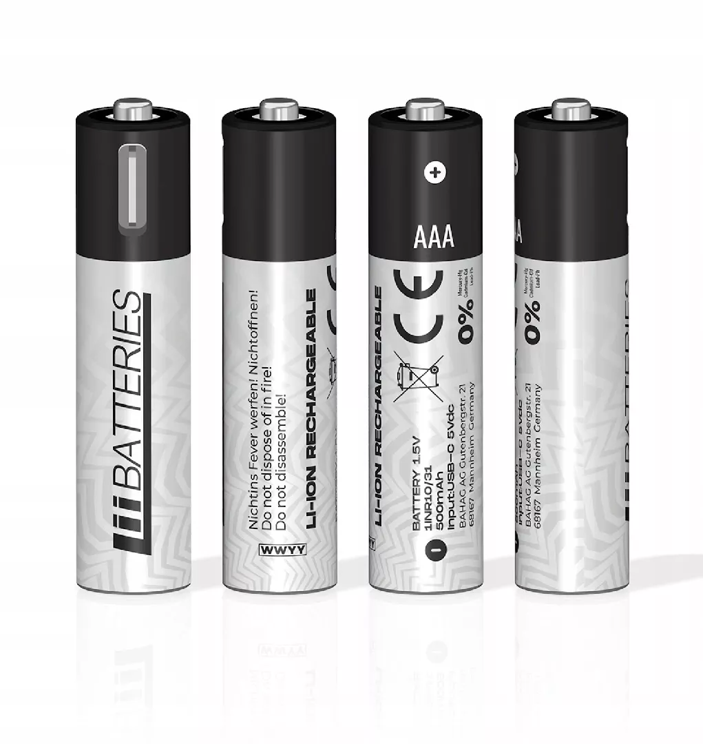 LI-ON AAA 4szt Accumulator Batteries LIB667110