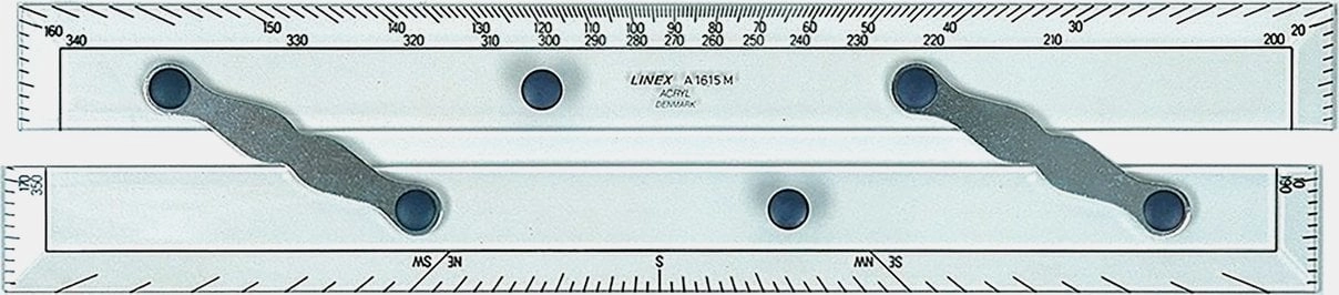 Linex parallel lineal A1615M 38cm transparent