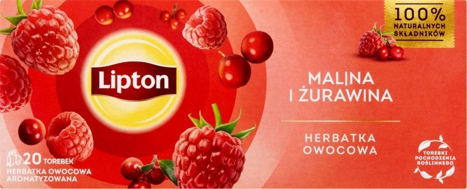 Lipton Herbatka owocowa malina i żurawina