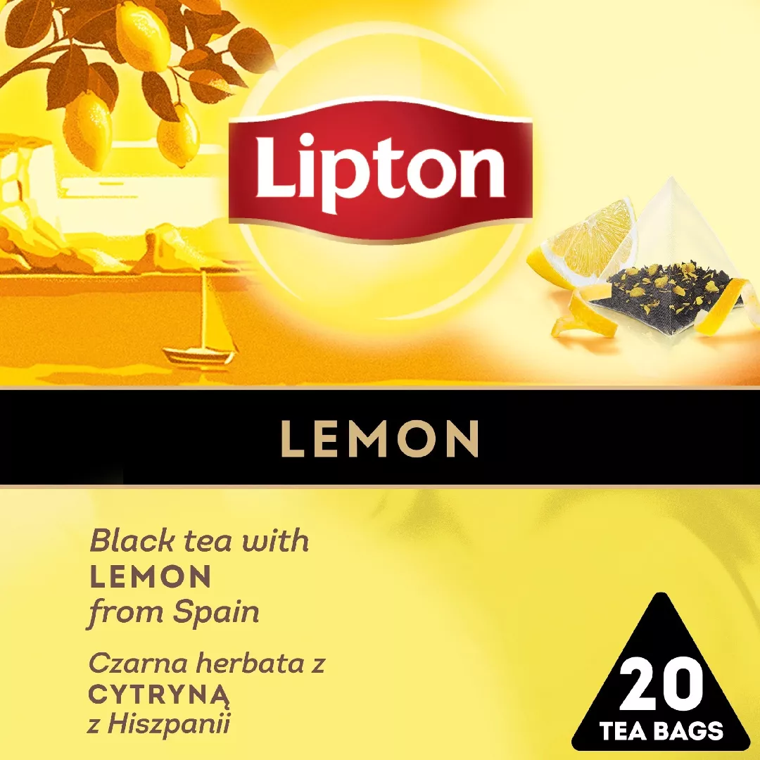 Lipton LIPTON tea pyramids black lemon