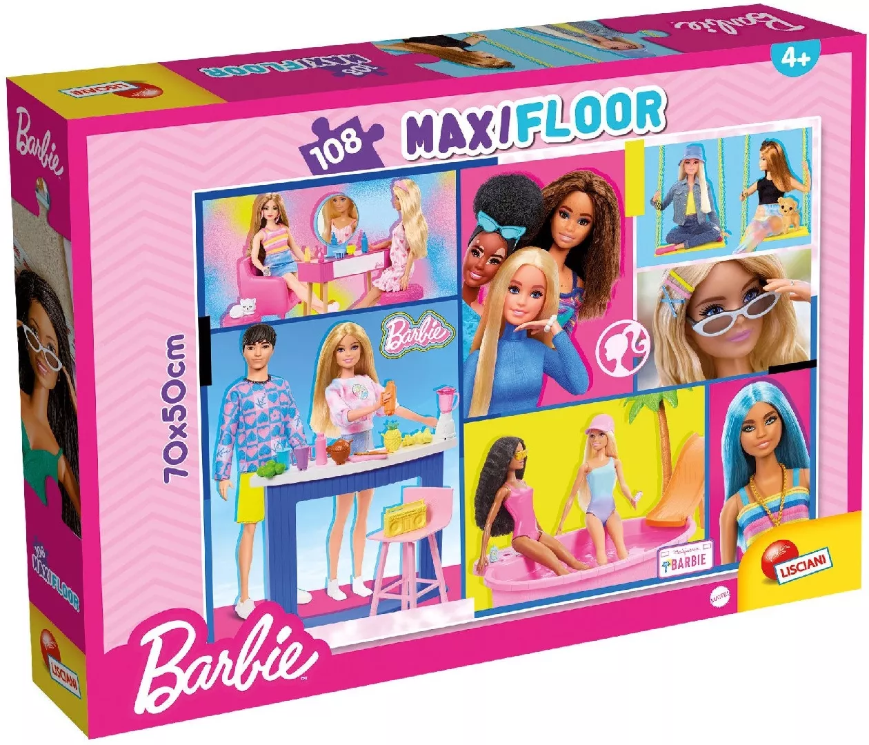 LISCIANI PUZZLE BARBIE MAXIFLOOR 108 EL